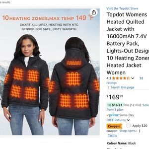 Brand New Womens Heated Jacket